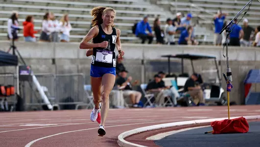 India Jones finished second in the 10,000-meter run at the 2026 Mountain West Championships.