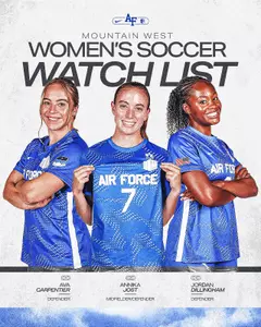 Women's Soccer Preseason Watch List featuring Ava Carpentier, Annika Jost, and Jordan Dillingham