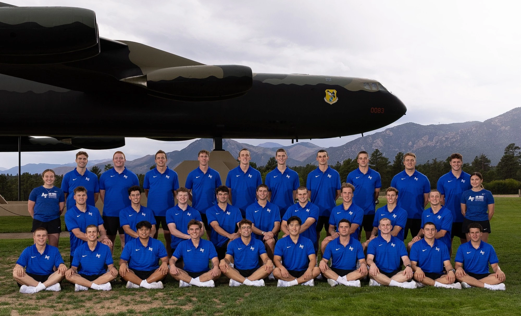 Air Force men's water polo 2026 team photo