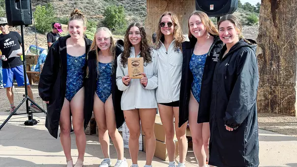 Women's swim at the Horsetooth Open