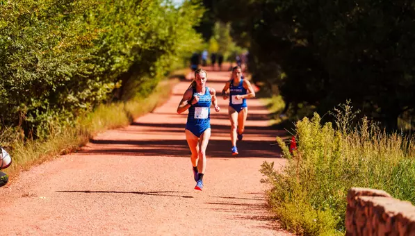 Anna Harden competes at the Air Force Classic