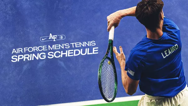 Men's tennis 2027 Spring schedule graphic