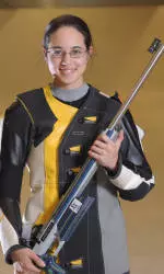 Kelly Buck earned medalist honors in smallbore