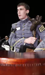 Andrew Rodriguez is the first Army player ever to win the William V. Campbell Trophy.