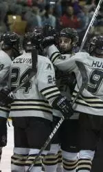 Army celebrates a second-period goal