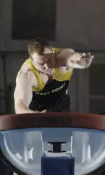 Jared Breeden turned in the second highest score on vault