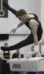 Garrek Hojan-Clark won pommel horse