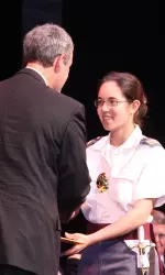 Kelly Buck is the first female shooter to win the AAA Award.