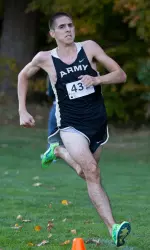 Ricardo Galindo on the final stretch vs. Navy