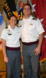 2013 AAA Award winners Ariana Mankus (volleyball) and Garrett Thul (lacrosse)