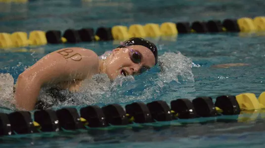 Women’s Swim & Dive Finishes on Top at Terrier Invite Image