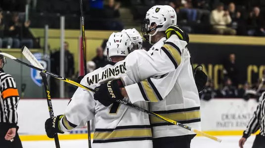 Army vs Bentley Hockey at Tate Rink, January 13, 2018. (US Army Photo By Cadet Alex Gudenkauf)