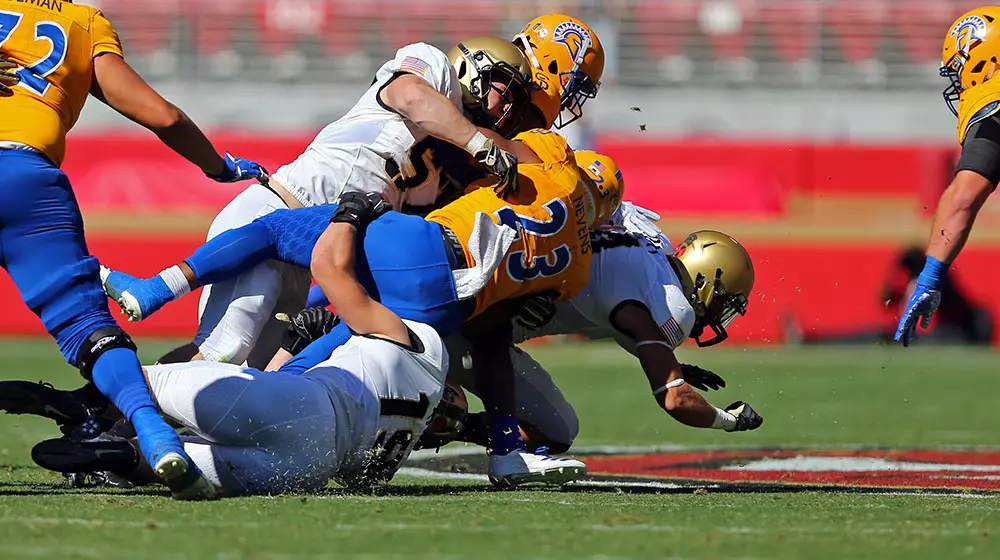 Army West Point takes on San Jose State University at Levi's Stadium in Santa Clara, California on October 13, 2018.