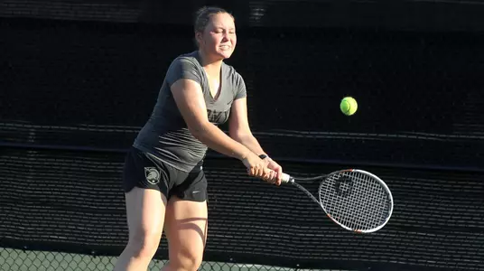 Ana Joyner playing tennis