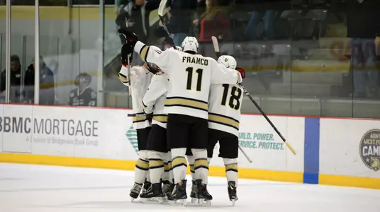 Hockey celebration vs. Niagara