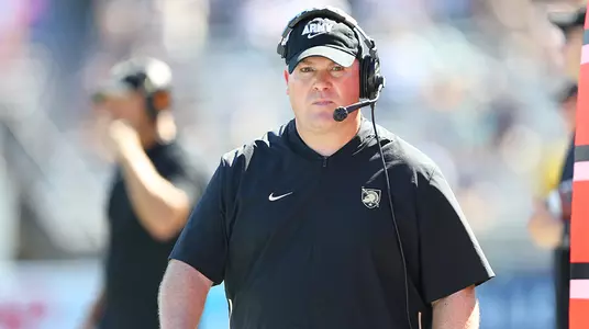 Defensive coordinator Jay Bateman on the sidelines against Hawaii on Sept. 15, 2018,