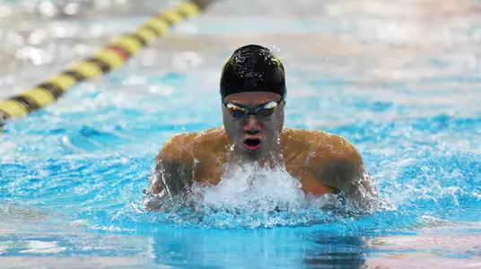 Army swims the breaststroke