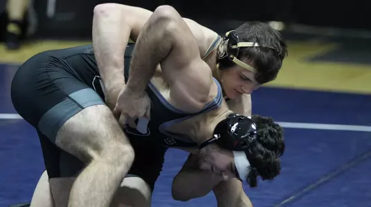 Noah Stewart wrestling at the Black Knight Invite