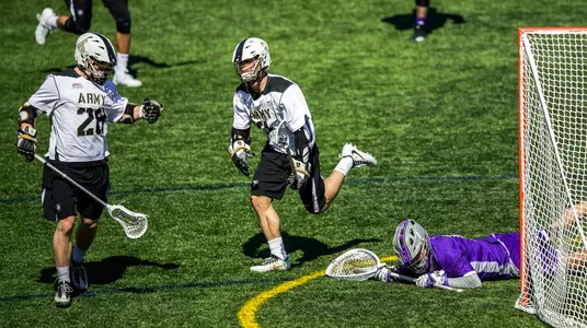 Nicholas Garofano (0) of Army and Nate Jones (28) of Army
Army Black Knights vs. Holy Cross Crusaders
NCAA Division I Men's Lacrosse
Michie Stadium - West Point, NY
March 17, 2018