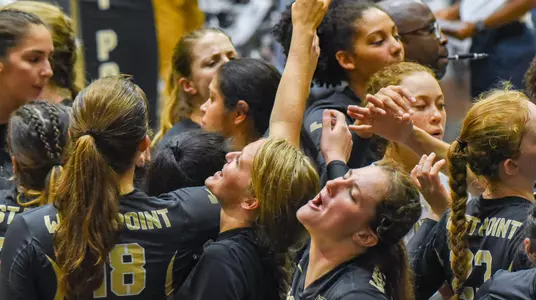 Volleyball team cheer