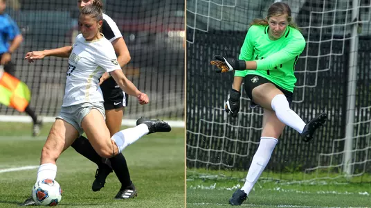 Sydney Witham and Sydney Cassalia earn Patriot League Midfielder and Goalkeeper of the Week