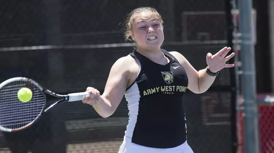 Ana Joyner playing tennis vs. Texas Tech