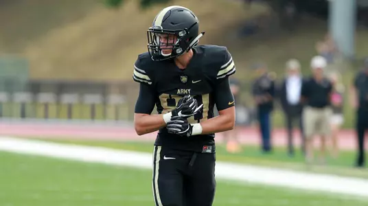 Tom Williamson lining up vs. Navy