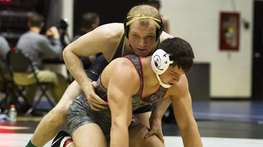 Alex Hopkins wrestling at the Black Knight Open