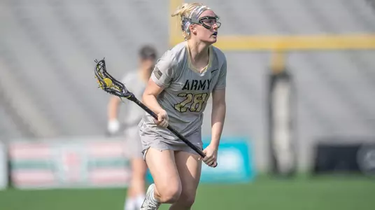 Jackie Brattan looks up the field