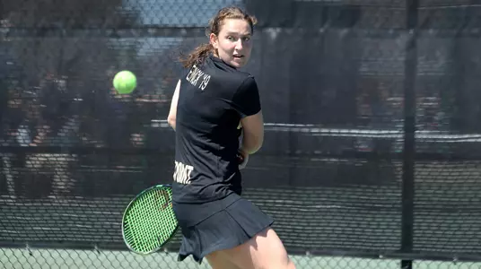 Kirby Einck was named the Patriot League Female Tennis Player of the Week on Jan. 29, 2019