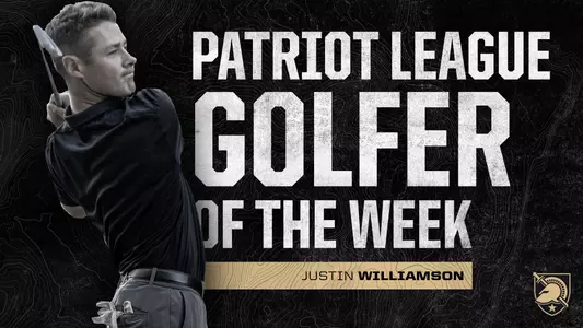 Justin Williamson was named Patriot League Golfer of the Week on Oct. 23, 2019.