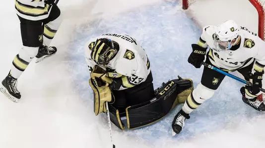 Kozlowski Makes a Save vs. RIT 2019