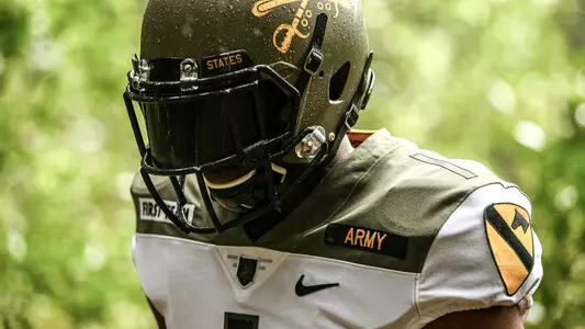 Army's 1st Cav Uniform during photoshoot prior to the 2019 Army-Navy game.
