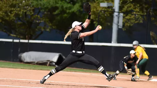 Renee Poirier struck out a season-high seven batters in the series finale at Lafayette