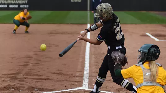 Carrie Reilly became the first Army player in 2019 to record 20 hits on the season