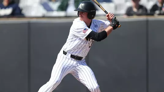Jacob Hurtubise finished Saturday's game with Navy 2-for-4 with an RBI
