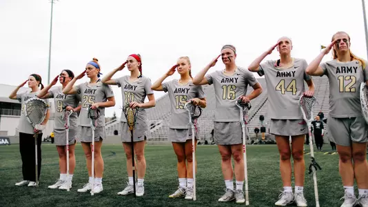 Army WLAX during the anthem