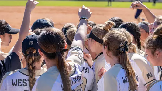 Softball huddle
