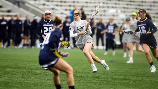 Rilee Scott darts down the field against Monmouth