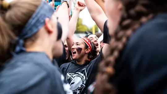 Maddie Miller of the Army Black Knights during the Patriot League women's lacrosse quarterfinal lacrosse game between the Army Black Knights and Lehigh Mountain Hawks at Michie Stadium on April 28, 2019 in West Point, NY.