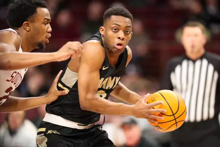 University of S. Carolina Men's Basketball defeats West Point 105-75 in their Military Appreciation game featuring troops from Ft Jackson, SC
