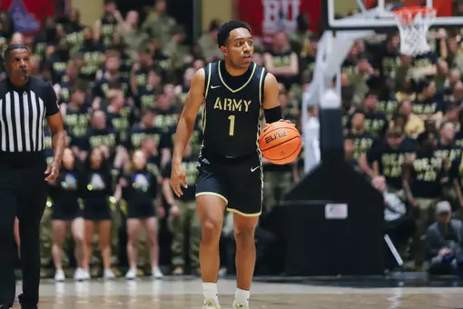 Rucker Stares Down the Court Against Navy