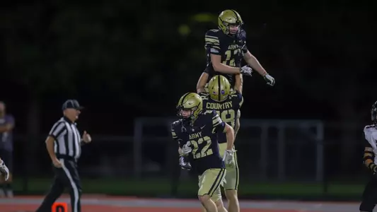 Carson McFadden Touchdown celebration vs. Molloy Oct. 3, 2025
