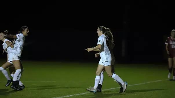 Brigid Duffy Brace Celebration vs. Colgate 100425