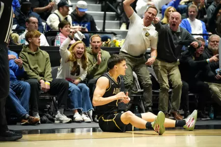 Jackson Furman Pumps Up the Crowd After Converting Four Point Play
