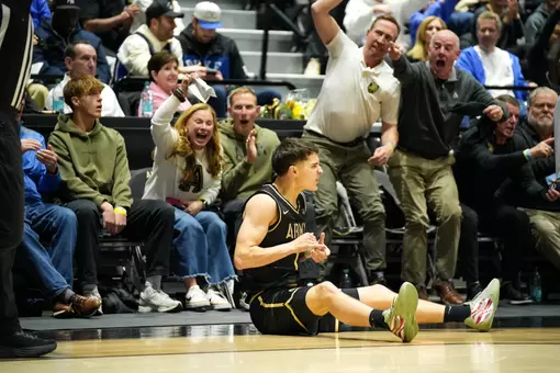 Jackson Furman Pumps Up the Crowd After Converting Four Point Play