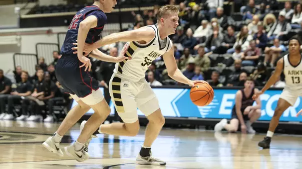 Jorn Everson Drives the Ball Against Maritime