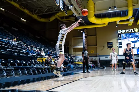 Brendon O'Keefe Shoots a Three-Pointer Against Gallaudet