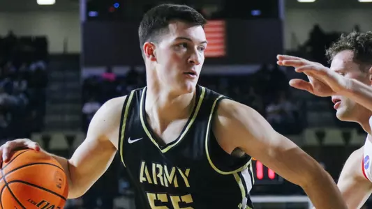 AJ ALlenspach Posting Up Against Navy