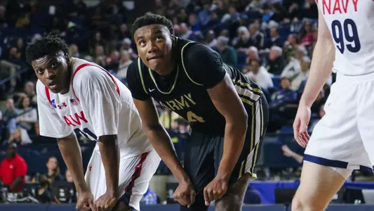 Josh Scovens at the Free Throw Line Versus Navy